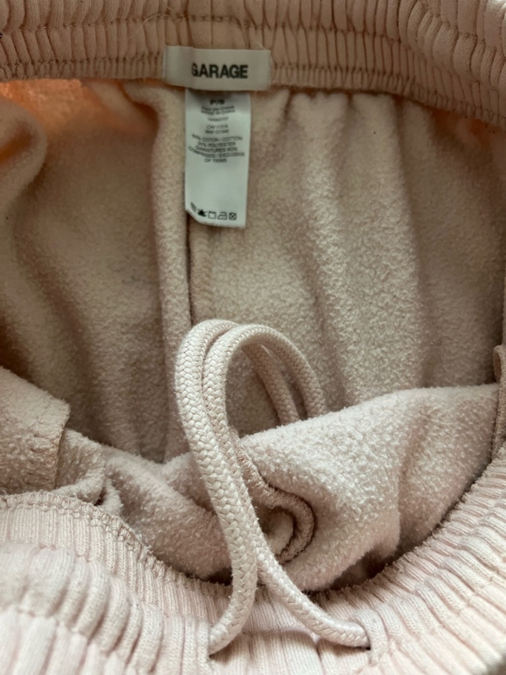 Garage Blush Pink Cozy Joggers P/S Soft Fleece Athleisure Pants - Picture 9 of 9